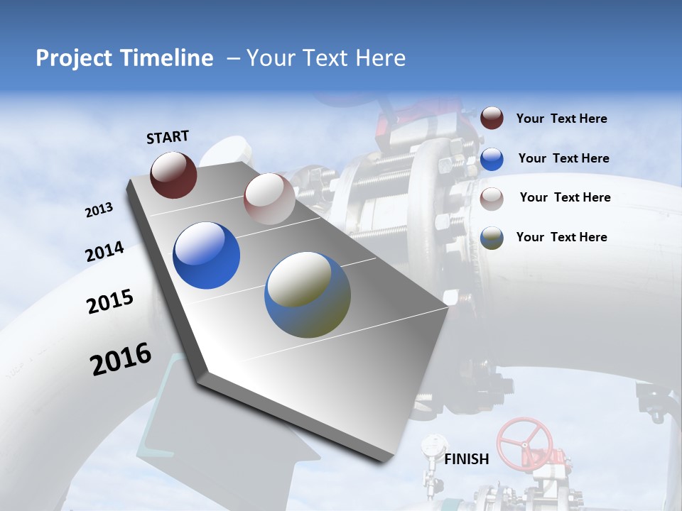 Fuel Abstract Pipeline PowerPoint Template
