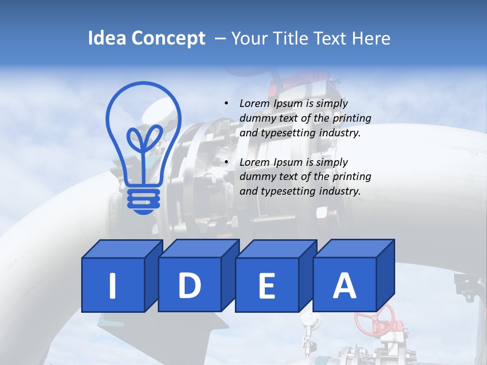 Fuel Abstract Pipeline PowerPoint Template