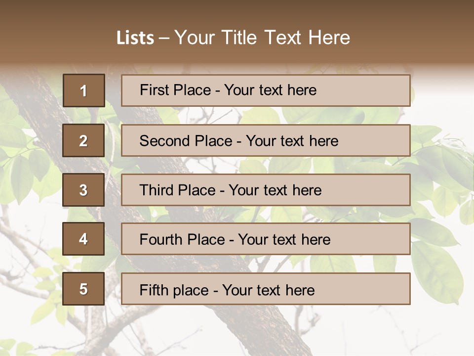 Cover Leaf Flora PowerPoint Template