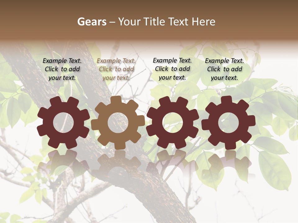 Cover Leaf Flora PowerPoint Template