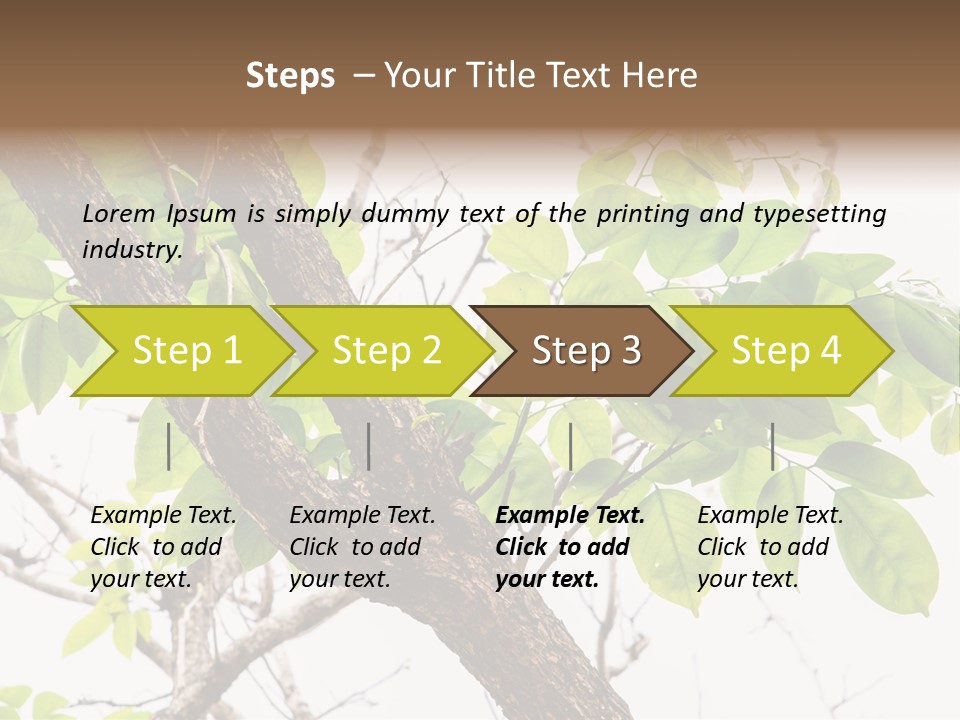 Cover Leaf Flora PowerPoint Template