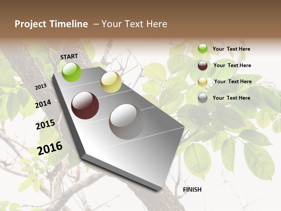 Cover Leaf Flora PowerPoint Template