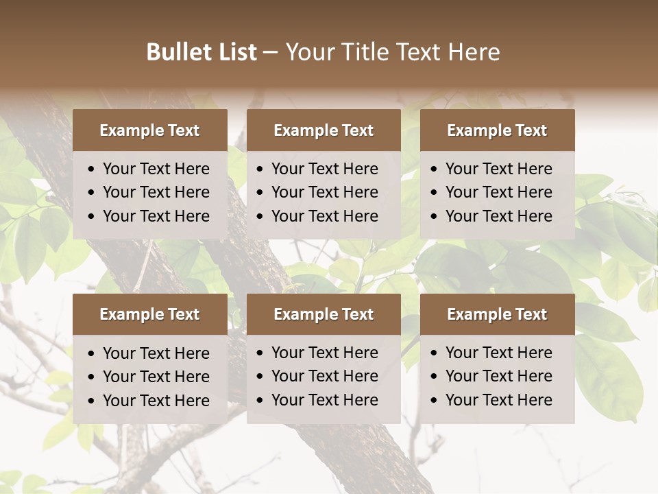 Cover Leaf Flora PowerPoint Template