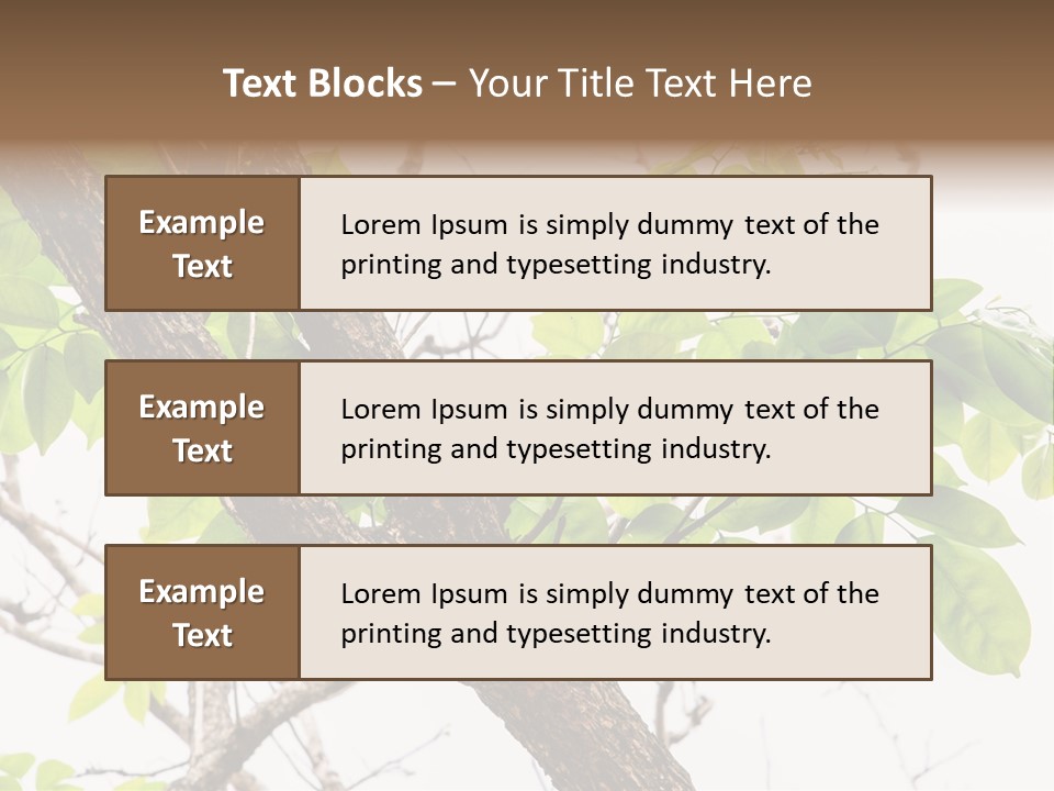 Cover Leaf Flora PowerPoint Template
