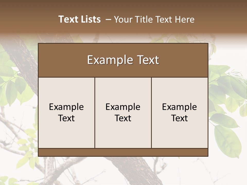 Cover Leaf Flora PowerPoint Template