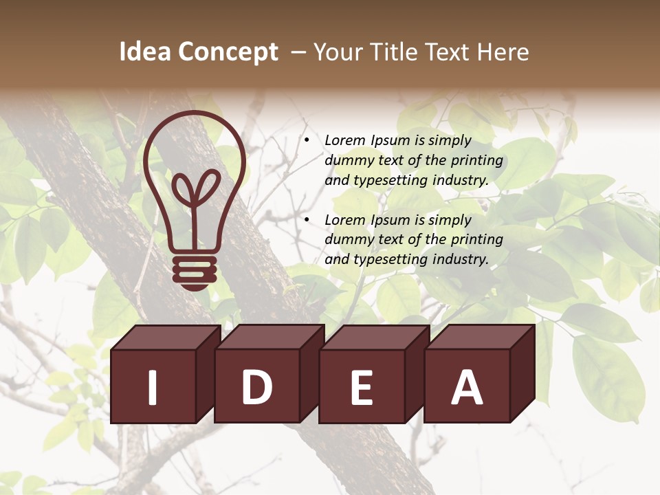 Cover Leaf Flora PowerPoint Template