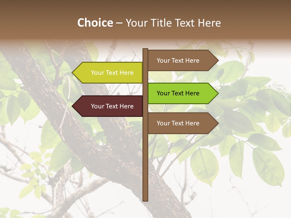 Cover Leaf Flora PowerPoint Template