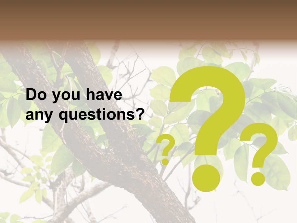 Cover Leaf Flora PowerPoint Template