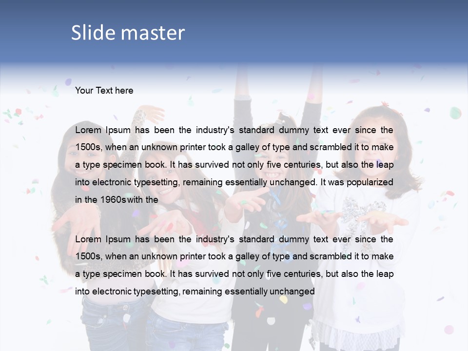 Excited Kids Lively PowerPoint Template