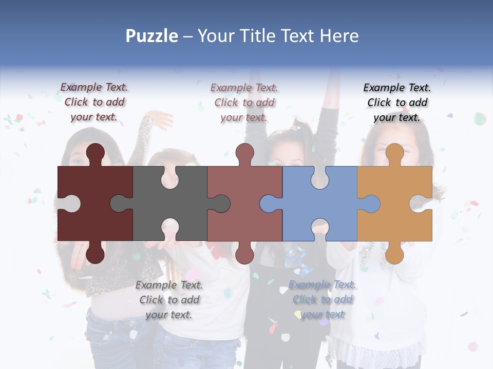 Excited Kids Lively PowerPoint Template