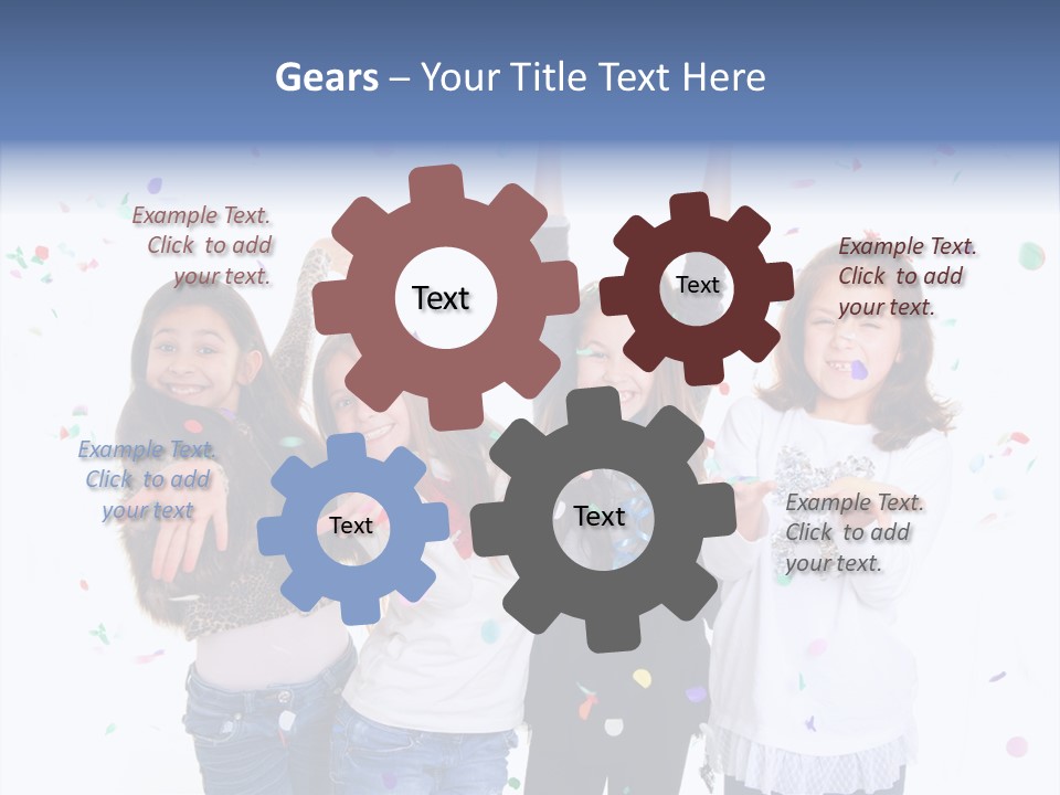 Excited Kids Lively PowerPoint Template