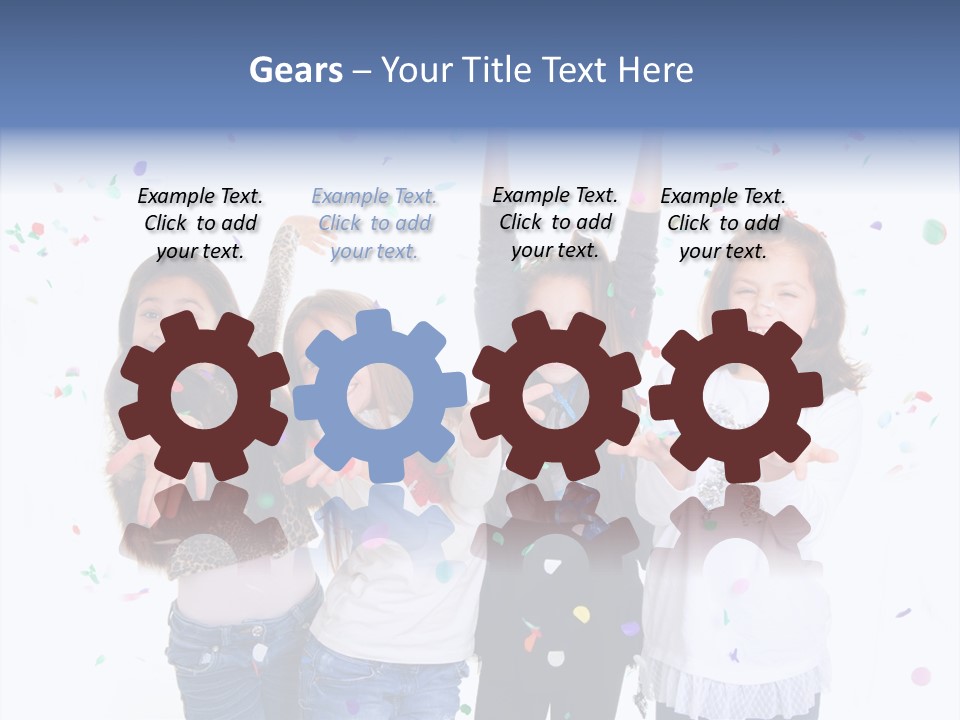 Excited Kids Lively PowerPoint Template