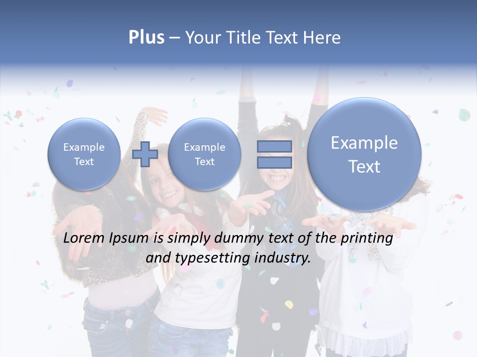 Excited Kids Lively PowerPoint Template