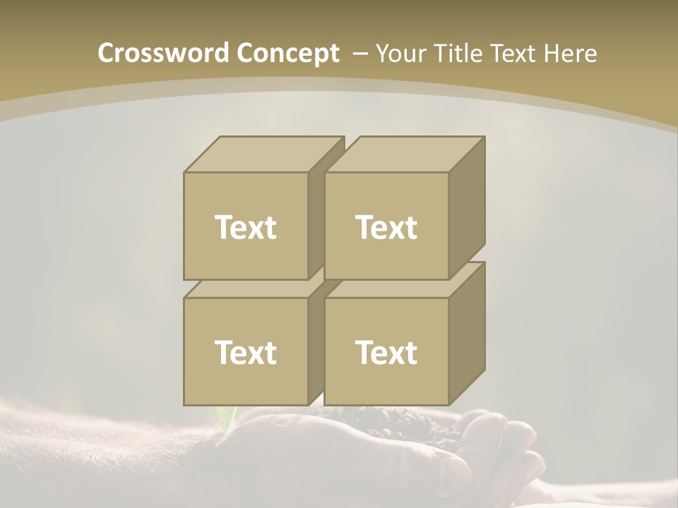 Holding Man Symbol PowerPoint Template