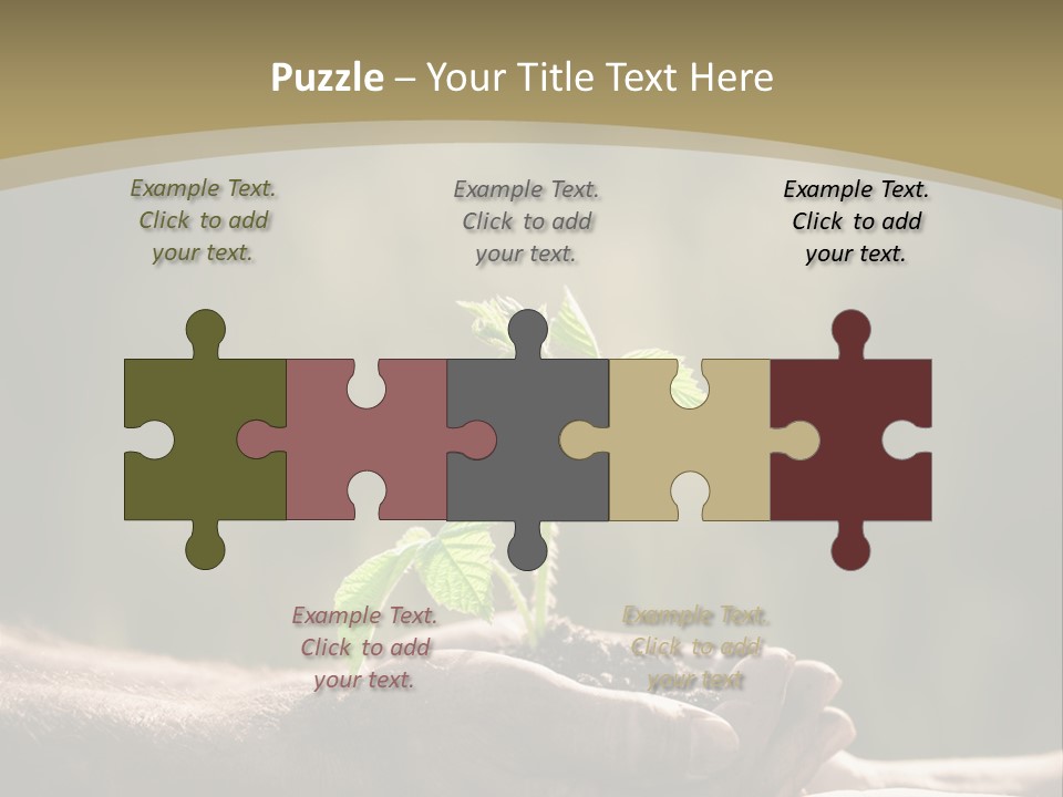 Holding Man Symbol PowerPoint Template