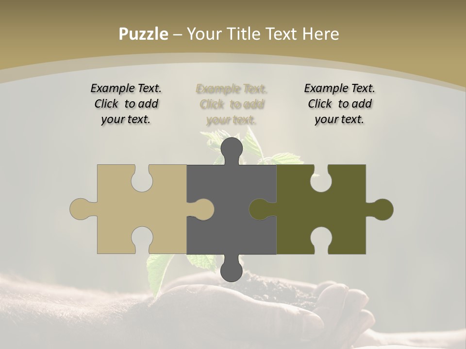 Holding Man Symbol PowerPoint Template