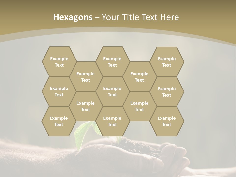 Holding Man Symbol PowerPoint Template