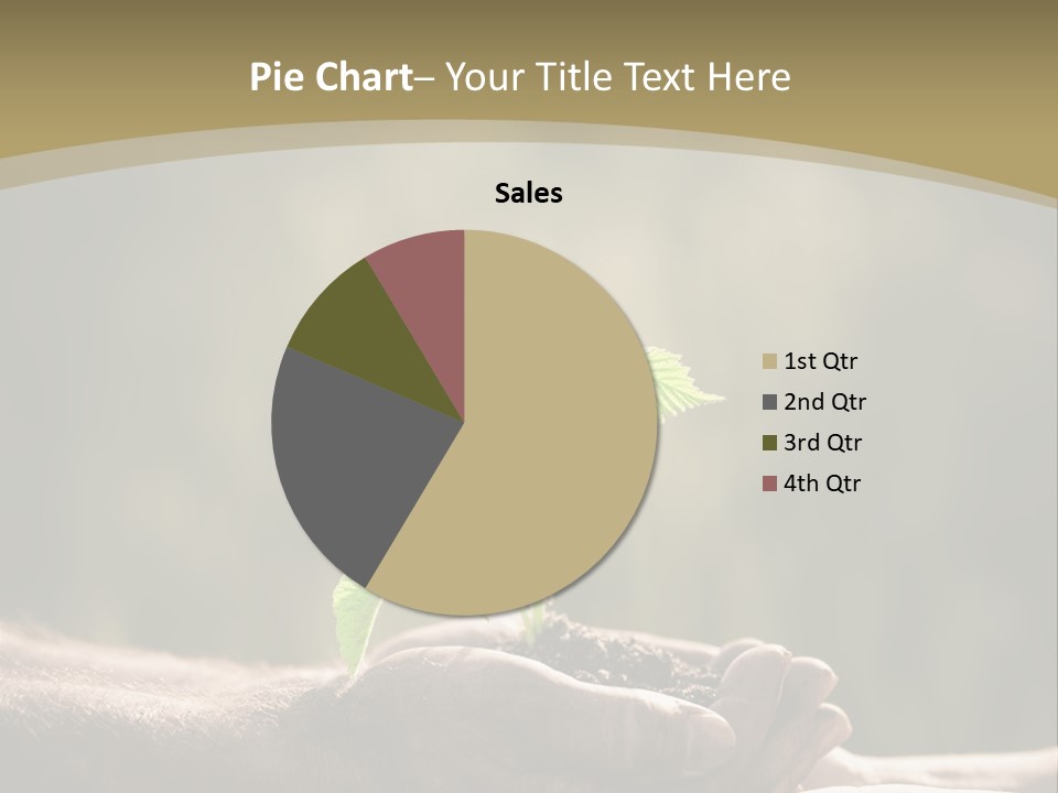 Holding Man Symbol PowerPoint Template