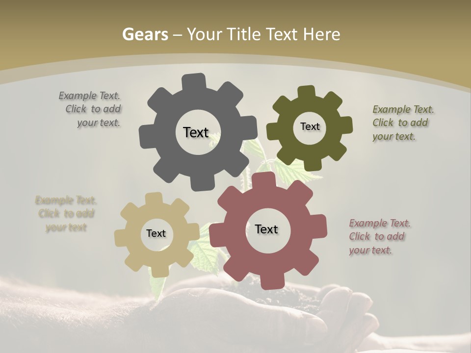 Holding Man Symbol PowerPoint Template