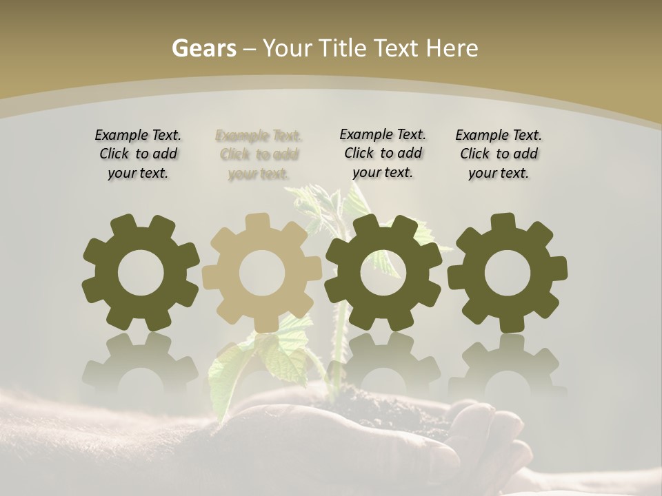 Holding Man Symbol PowerPoint Template