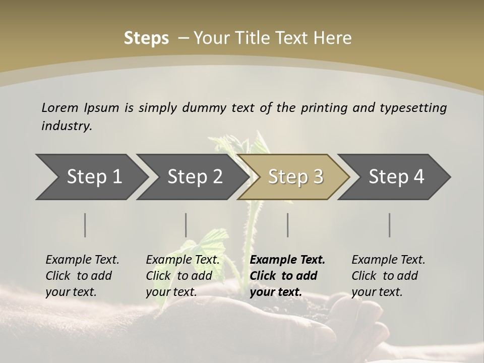 Holding Man Symbol PowerPoint Template