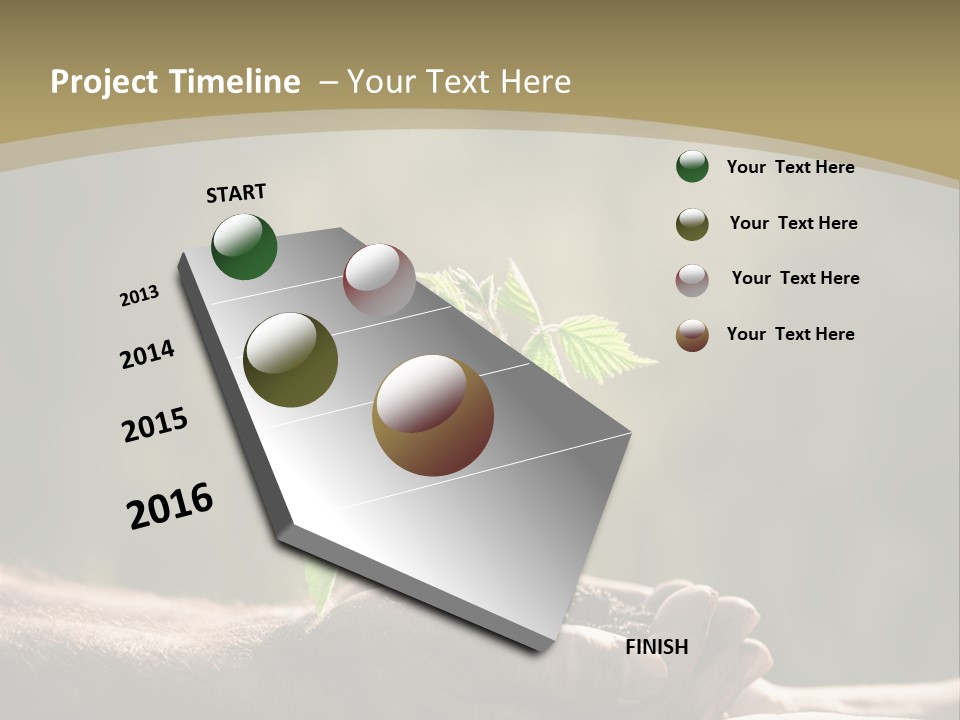 Holding Man Symbol PowerPoint Template