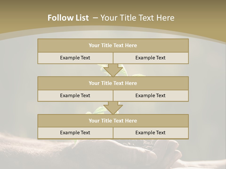 Holding Man Symbol PowerPoint Template