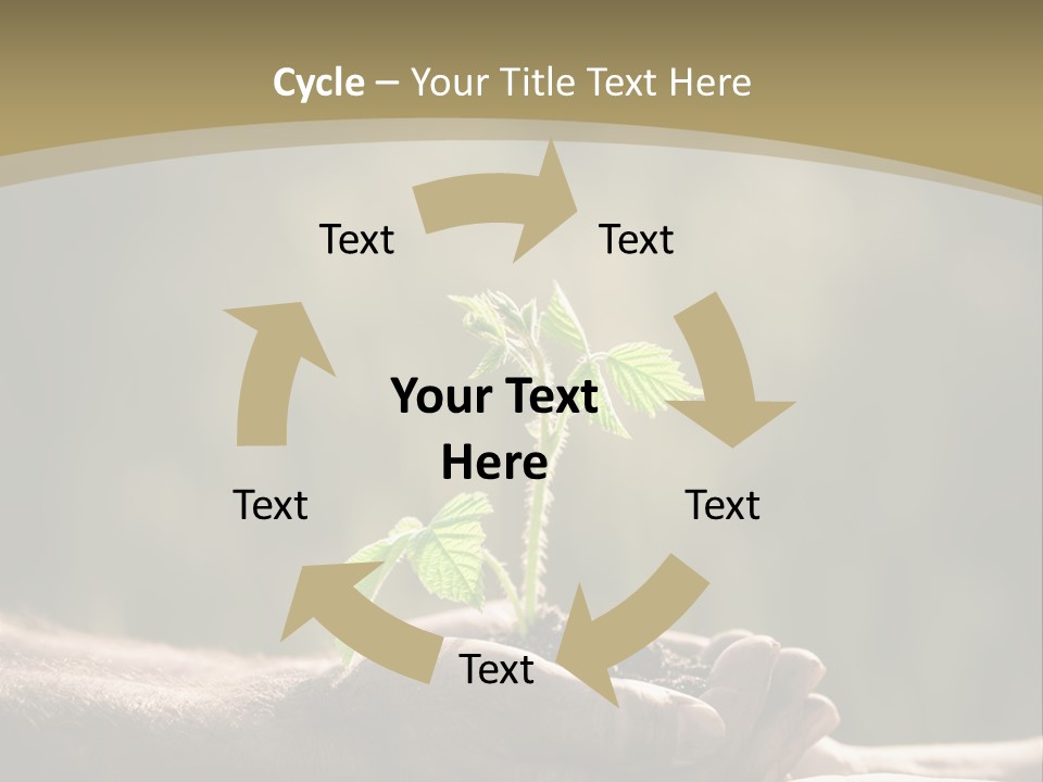Holding Man Symbol PowerPoint Template