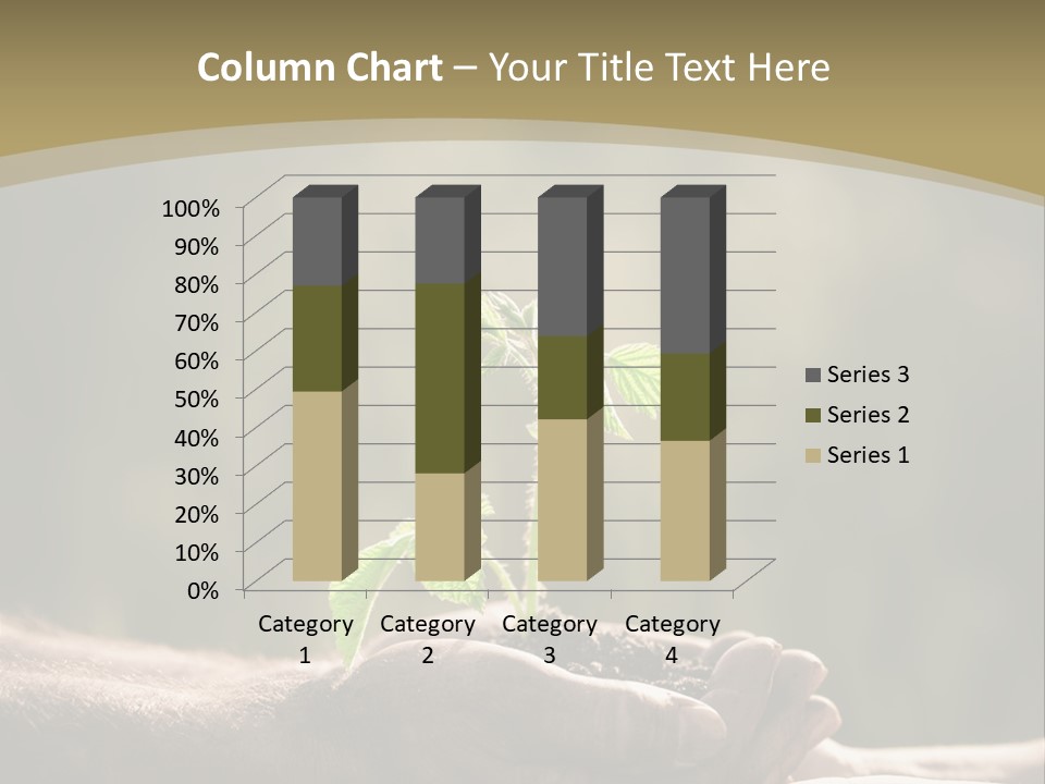 Holding Man Symbol PowerPoint Template