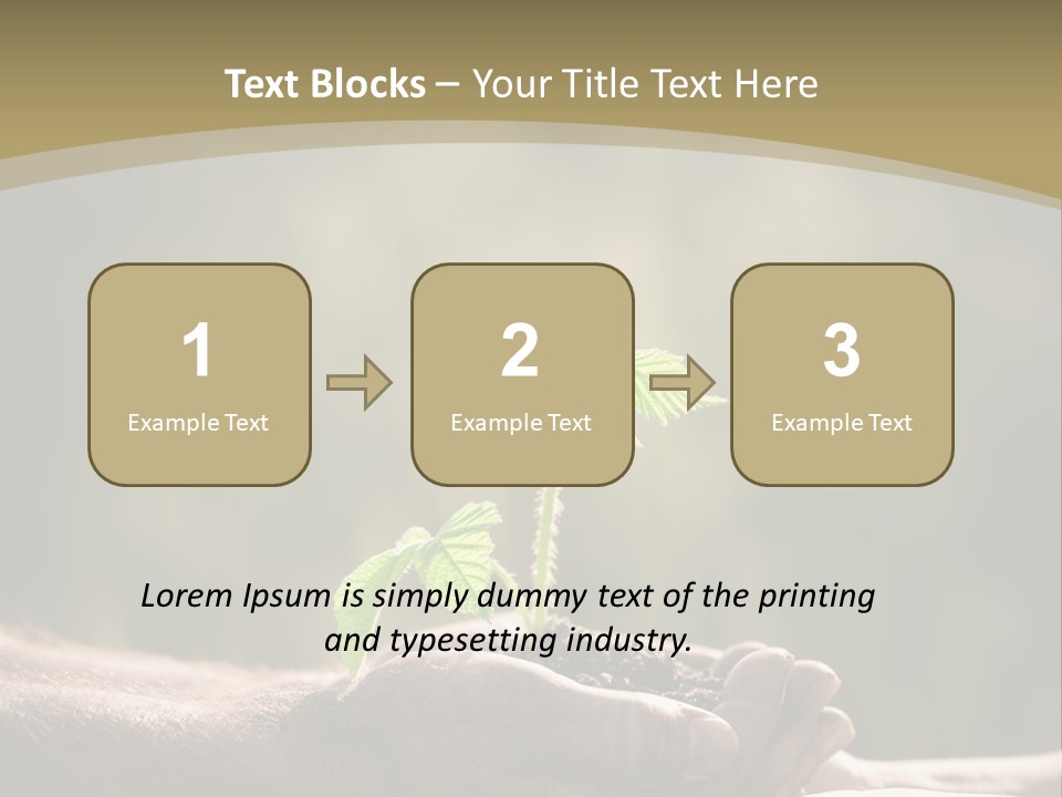 Holding Man Symbol PowerPoint Template