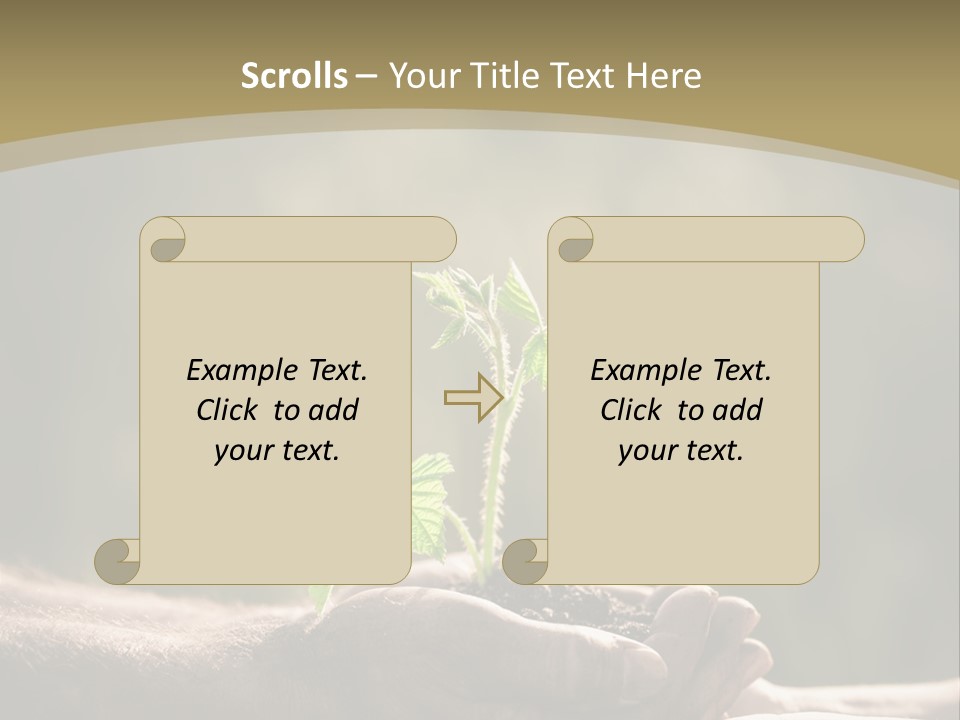 Holding Man Symbol PowerPoint Template