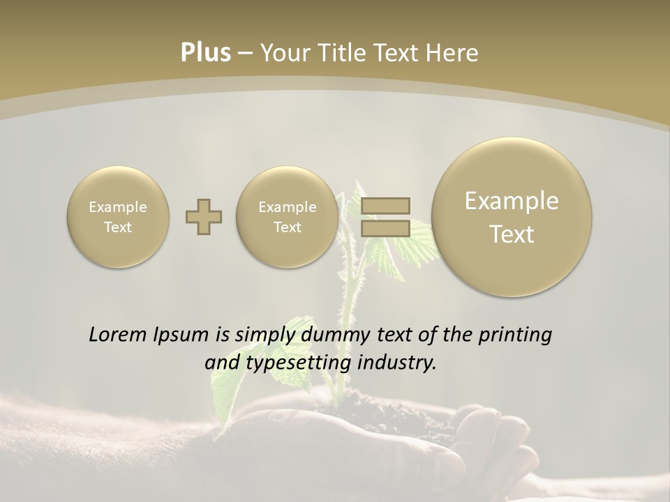 Holding Man Symbol PowerPoint Template