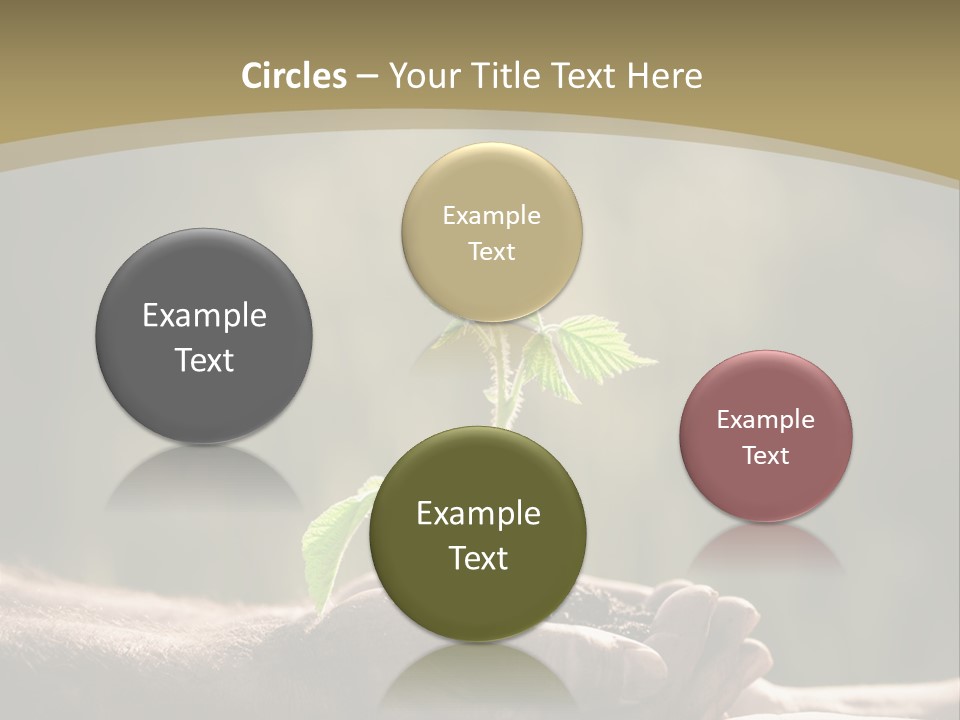 Holding Man Symbol PowerPoint Template