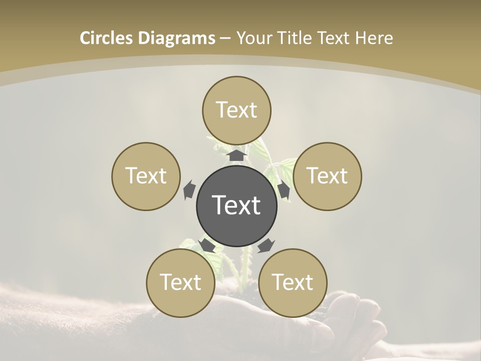 Holding Man Symbol PowerPoint Template