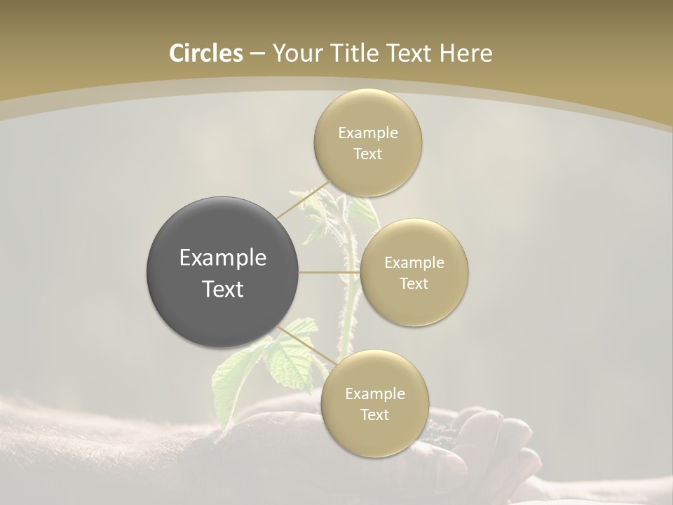 Holding Man Symbol PowerPoint Template