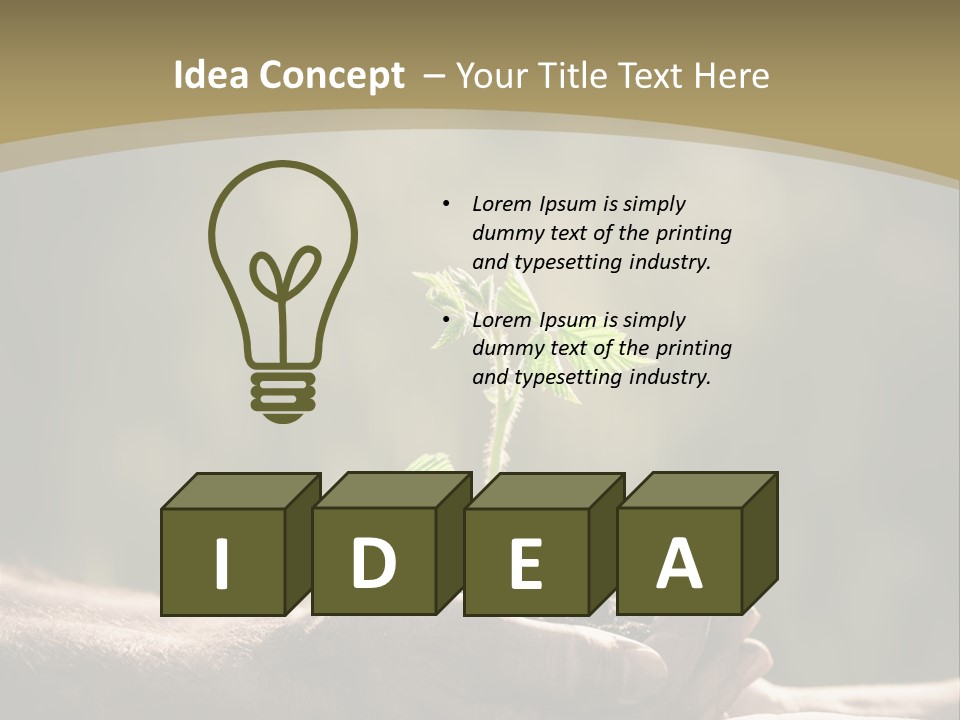 Holding Man Symbol PowerPoint Template