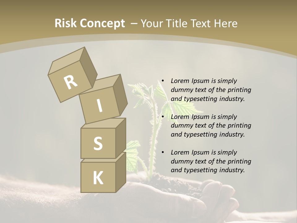 Holding Man Symbol PowerPoint Template