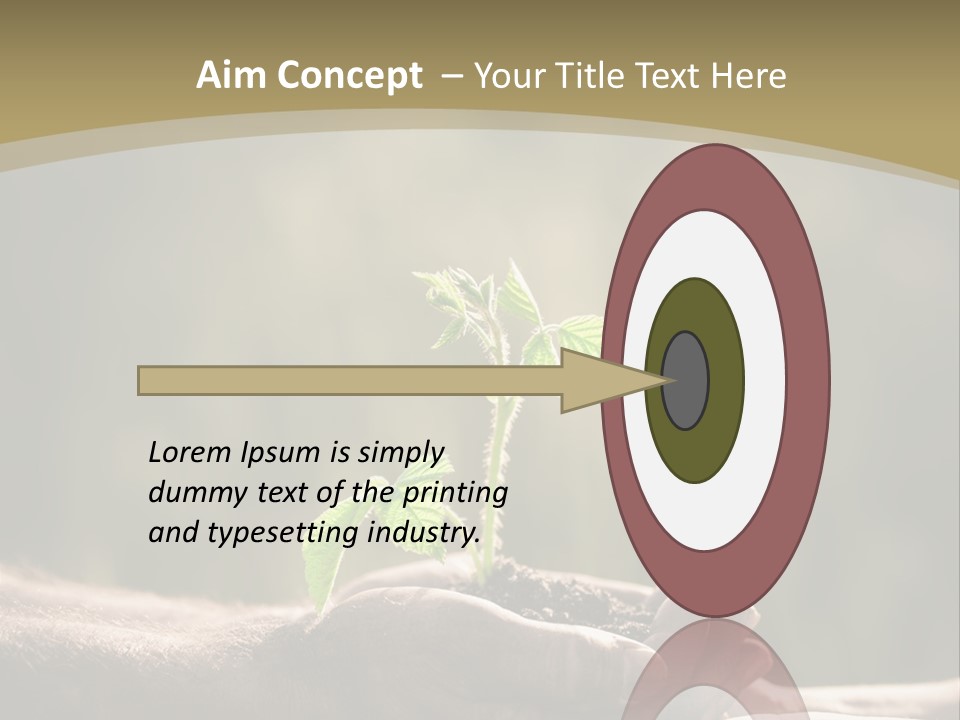 Holding Man Symbol PowerPoint Template