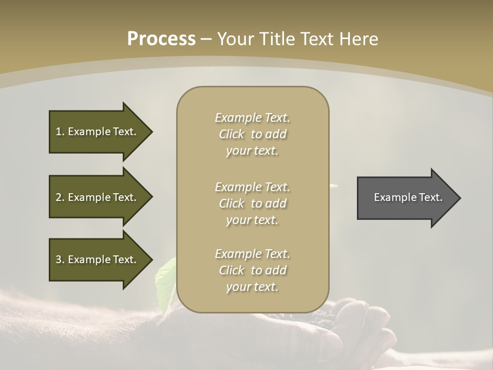 Holding Man Symbol PowerPoint Template