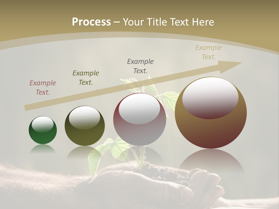 Holding Man Symbol PowerPoint Template