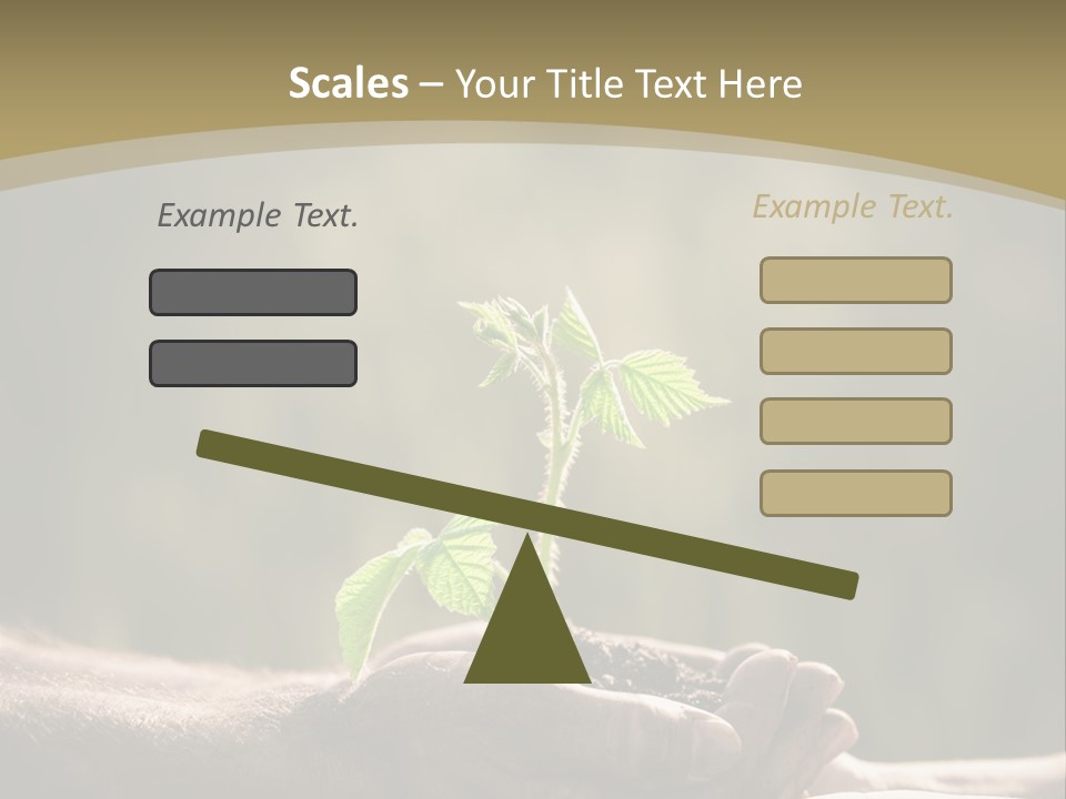 Holding Man Symbol PowerPoint Template