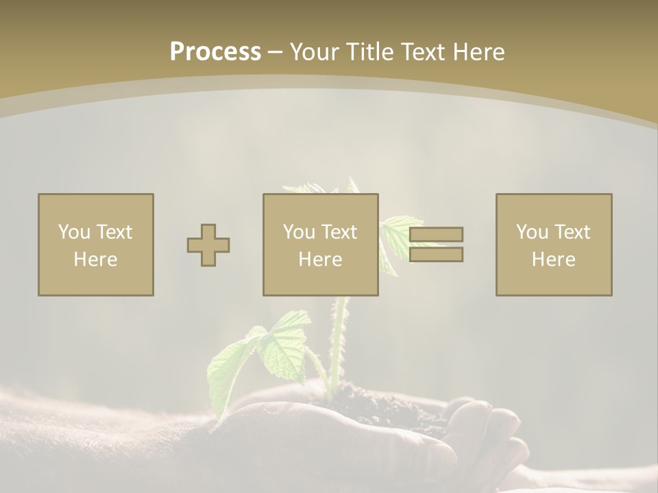 Holding Man Symbol PowerPoint Template