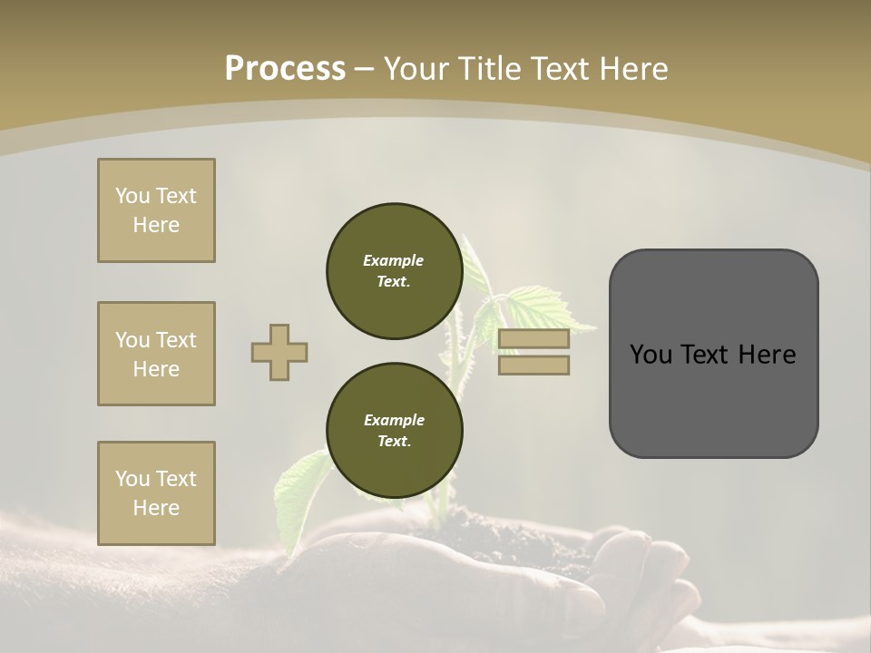 Holding Man Symbol PowerPoint Template