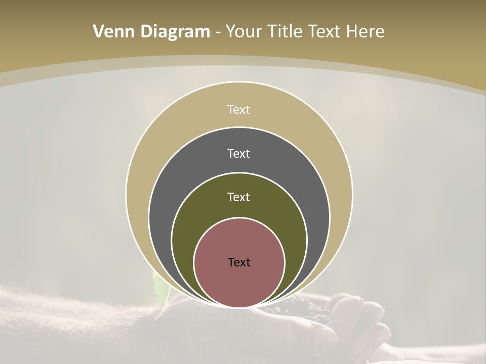 Holding Man Symbol PowerPoint Template