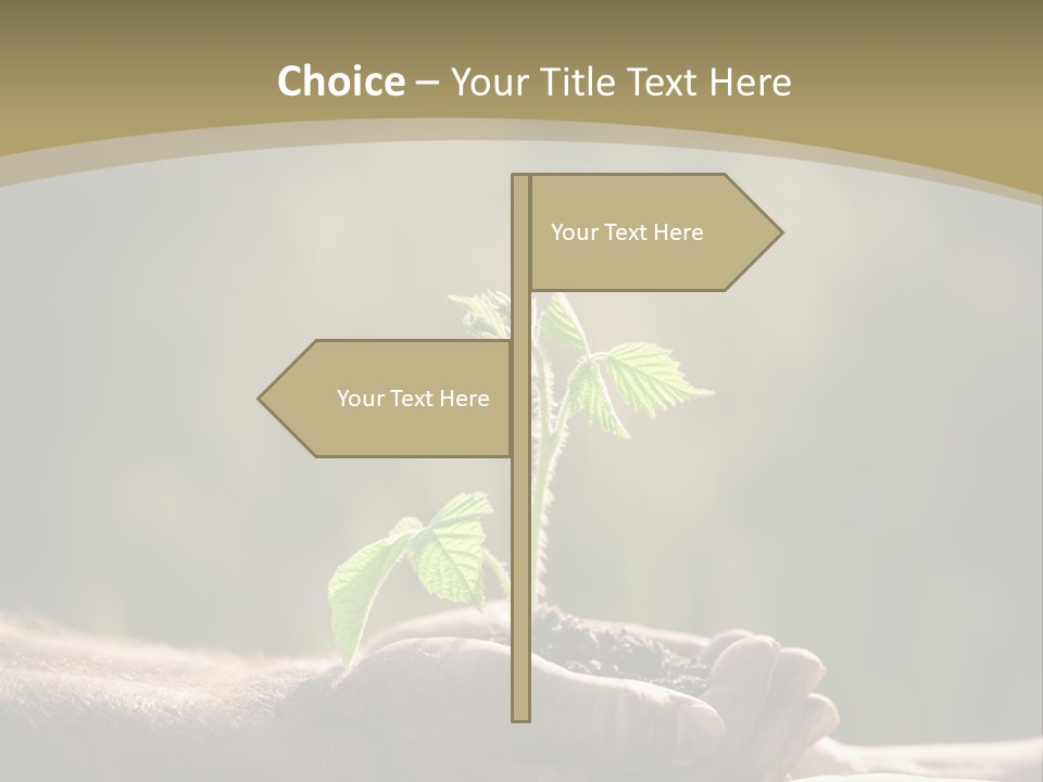 Holding Man Symbol PowerPoint Template