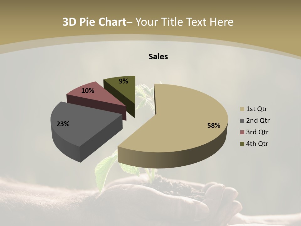 Holding Man Symbol PowerPoint Template