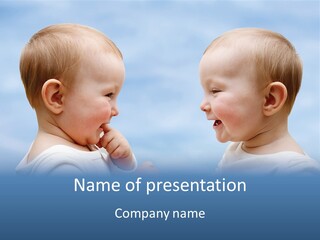 Laughing Sincere Adorable PowerPoint Template