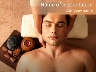 Face Spa Salon Male PowerPoint Template