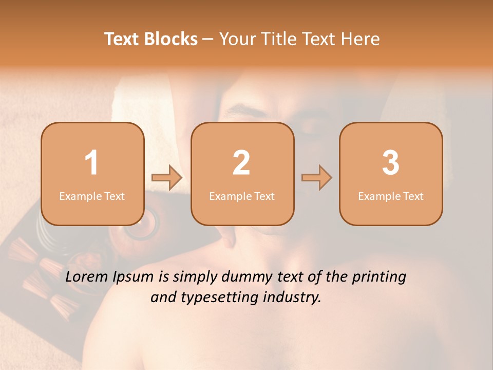 Face Spa Salon Male PowerPoint Template