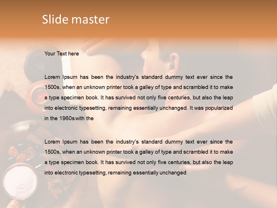 Pampering Indoors Horizontal PowerPoint Template